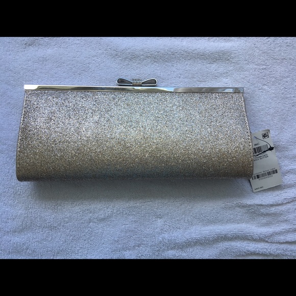 Macy’s INC International Concepts Gold Glitter Bag - Picture 5 of 7